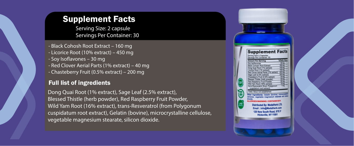 Medalherb Women's Support Capsules Cover